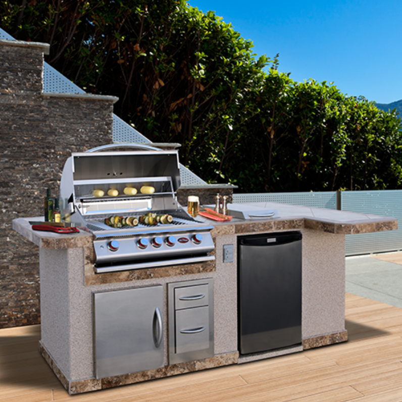 Cal Flame Avalon Q Outdoor Kitchen Island (BBK-820 R/L)