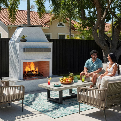 Cal Flame Key West Outdoor Fireplace (FRP905-3)