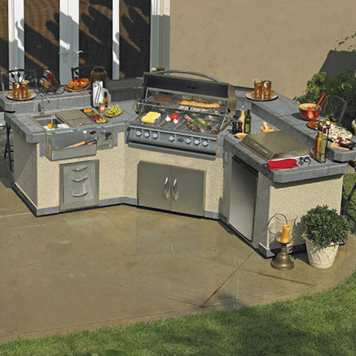 Cal Flame Laguna Q Outdoor Kitchen Island GPV3100