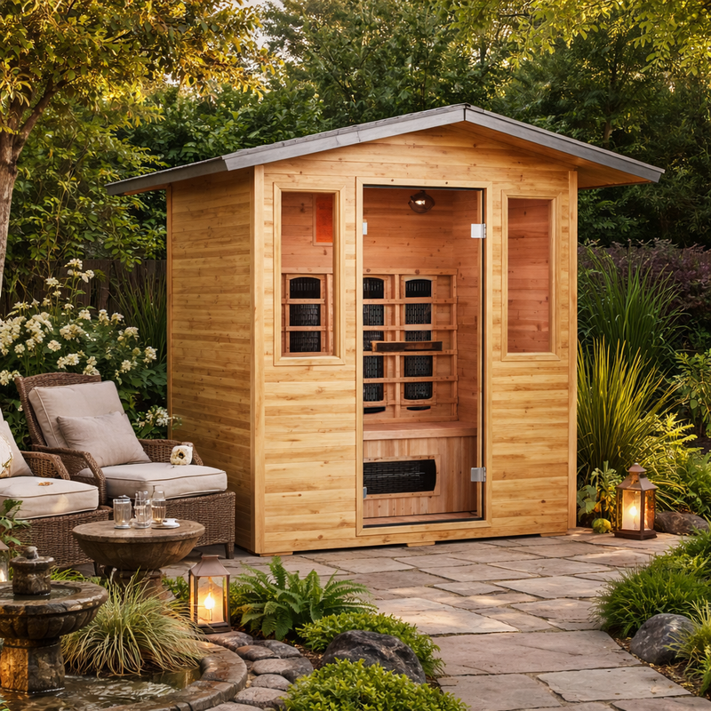 Cal Saunas Solara Outdoor 3-Person Infrared Sauna (SOLARA-OUTDOOR)